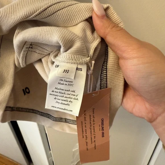 NWT Orseund Iris RACERBACK SPORT TANK OFF-WHITE - Picture 8 of 9